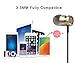 amasing Wired Headphone Metal Earbuds Noise Cancelling Stereo Heave Bass Earphones with Micphone Mic with Volume Control，in Ear Headphones Magnetic Design for iPhone 5 6 Gold Samsung M10 Black 2