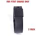 BANDCUFFS Brand Security Loop for Fitbit Charge; (Simply Black) 2 Pack