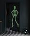 Halloween Decoration Decor Posable Skeleton - Luminous Noctilucent Life Size Plastic Skeleton, Outdoor Crazy Scary Hanging Props, Clearance
