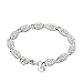 Aland Women's 925 Sterling Silver Hollow Chain Bracelet Charm Wrist Bangle Clasp Gift primary