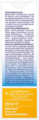NIVEA SUN UV Gesicht Mattierender Sonnenschutz LSF 30 (50 ml), nicht fettende Sonnencreme für das Gesicht, sofort… – Bild 3