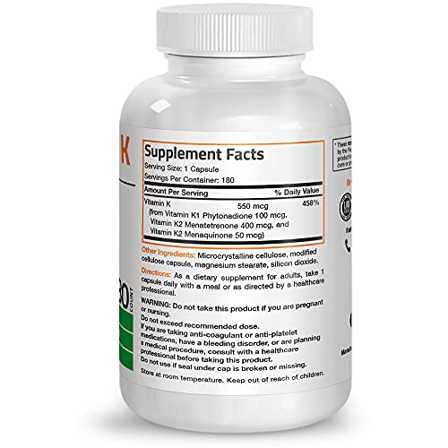 Bronson Vitamin K Triple Play (Vitamin K2 MK7 / Vitamin K2 MK4