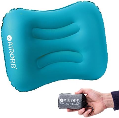 Inflatable Outdoor Travel / Camping Pillow – 4 Colors - Sleep Soundly With This Innovative Cushion Which Fits In Your Pocket - Brushed Silky Layer for Extra Comfort - Perfect For The Adventurer 