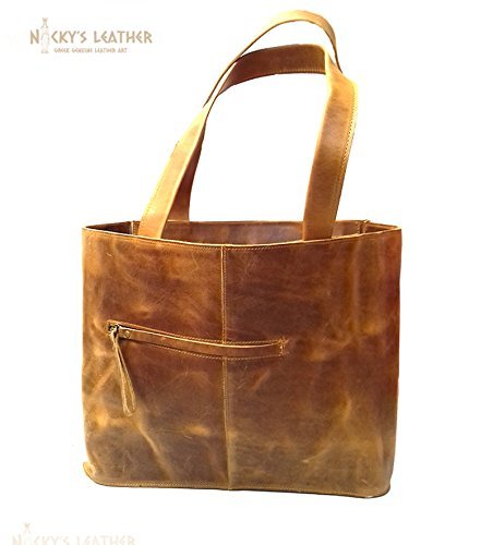 leather beach bag