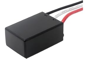 CeilingFanSwitch Zing Ear WLD-07 R3L E136609 Ceiling Fan Light Wattage Limiter Power Regulator Replacement for Light Kit 180W 120VAC 60Hz with 3 Wires, Black, CFS007R3L