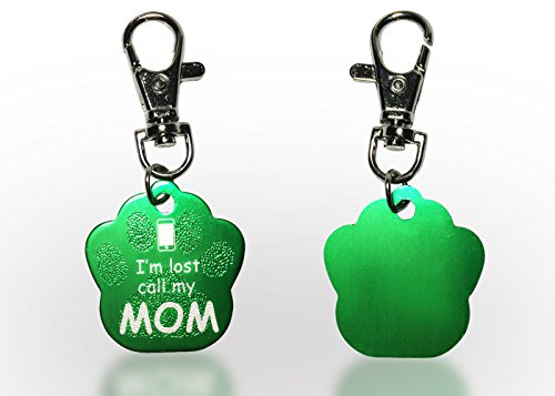 Dog Tags Personlized - Engraving not included - Anodised Aluminium - Green - Jet Storm Pets - Pet Id Tags - 100% Money Back Guarantee