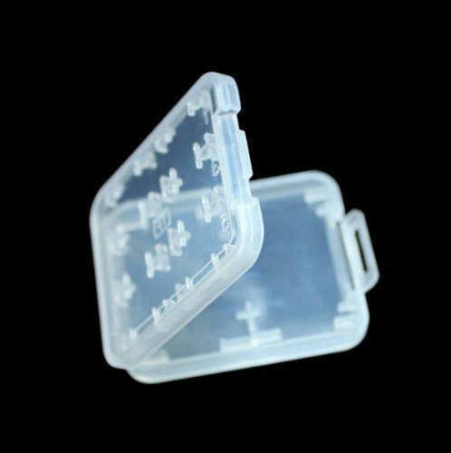 3 pack - 8 in 1 Micro SD TF MS SD SDHC Memory Card Storage Holder Box Plastic Portable Jewel Case w/ Everything But Stromboli MicroFiber Cleaning Contact Cleaning Cloth