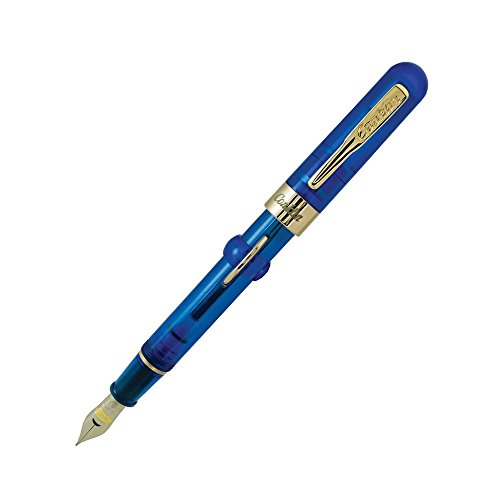 Conklin mark twain blue demo fountain pen, fine nib (ck…