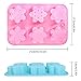 Holicolor Silicone Soap Mold - 2 Snowflake Cake Soap Handmade Christmas Biscuit, Chocolate, Ice Cube Mold for DIY Homemade Craft Cake