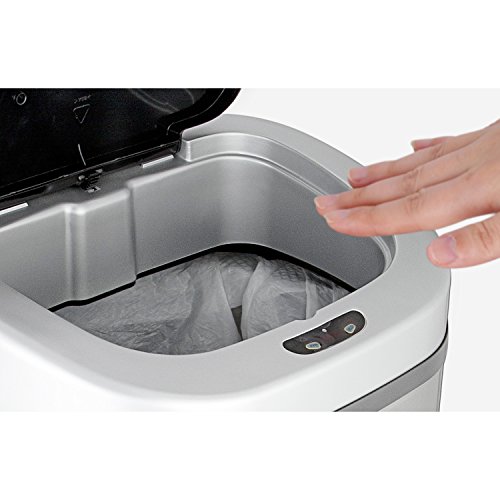 NINESTARS Automatic Touchless Infrared Motion Sensor Trash Can with