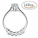 RUNGAO 14pcs Ring Size Adjuster Snuggies Ring Care Set Silver Polishing Cloth (2 mm / 3mm)