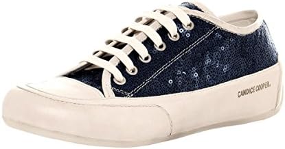 Candice Cooper Women's Rockbord Sequin Low Top Trainers US 7.5 Blue