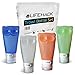 Travel Bottles Accessories Set by MrLifeHack - TSA Airline Approved - 4 Leak Proof Travel Size Silicone Containers - Perfect for Shampoo and Lotion - Easy Squeeze Tubes - Clear Toiletry Case Included