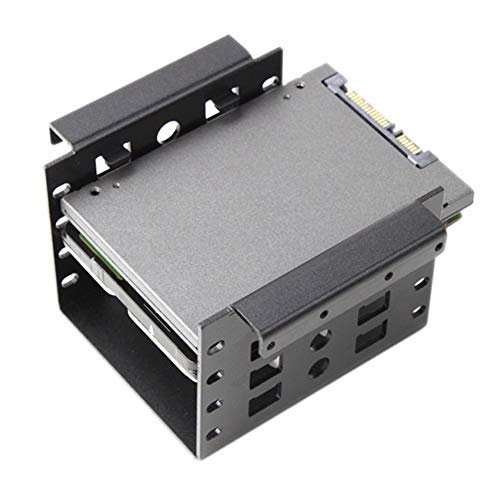 heaven2017 SSD Tray 2.5 inch to 3.5 inch SSD/HDD Adapter Bracket Mount Holder Black