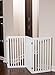 INTERNET'S BEST Dog Gate Indoor Freestanding Pet Barrier, Folding Wood Dog Fence, Extra Wide Doorway Puppy Gate, Indoor Animal Privacy Panel, Wooden Cat Fence - 4 Panel - 36