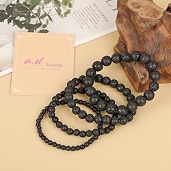 AD Beads Handmade Gemstone Stretch Elastic Bracelet