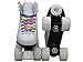 NEW! Epic Allure Twilight High-Top Quad Roller Skates w/ Rainbow Twilight LED Light Up Wheels & Pom Poms