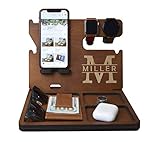 Wooden Docking Station, Personalized desk