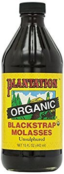 Plantation Blackstrap Molasses, Organic, 15 oz (Pack of 6)