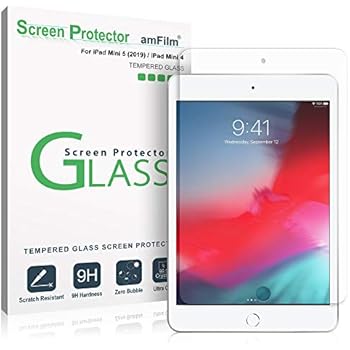 amFilm Glass Screen Protector for iPad Mini 5 (2019) and iPad Mini 4, Tempered Glass