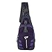 Yuhan Shoulder Sling Backpack Men Women Chest Gym Fanny Bag Sack Satchel Outdoor (Purple)