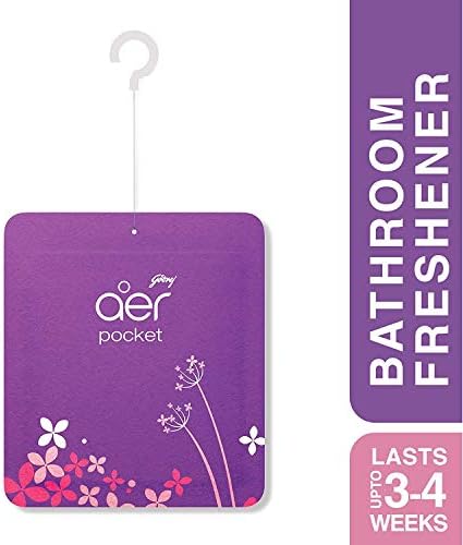 Aroma Salvation Godrej AER Pocket Bathroom Fragrance - 10 g (Violet Valley Bloom)