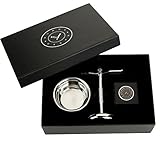 Excellent Straight Razor Stand Kit - Bowl, Stand & Natural Shaving Soap ~ Fits Razor + Brush, Prolong Life Your Shave Brush, Protect Razor. Organize Your Bathroom, Make Her Happy (Fits Straight Razor)