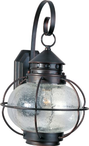 Maxim Lighting 30503CDOI, Portsmouth 1-Light Outdoor Wall Lantern, Oil Rubbed Bronze