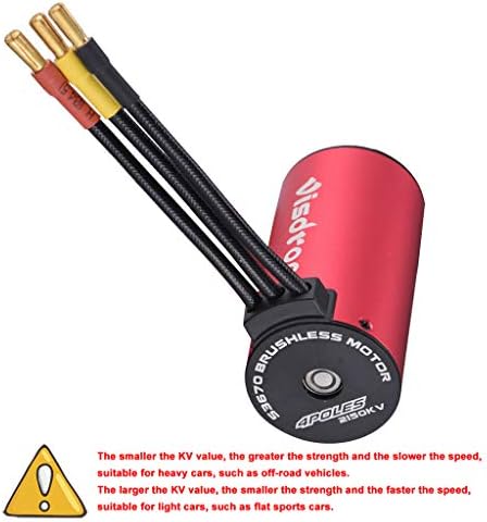 LandFox 3670 4Poles 1900KV Brushless Motor for RC 1/8 1/10 Off-Road Car Boat