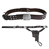 Jedi-Robe Men's Star Wars Han Solo Belt And Holster Medium Brown