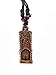 Tiki Man Pendant - Tiki God Amulet - Totem Necklace - Good Luck Charm Jewelry - Adjustable Cord