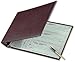 Burgundy 7-Ring 3 On A Page Business Check Book Binder, 600 Check Capacity with Clear Vinyl Pouch Bill Keeper – Desktop Checkbook Binder with Removable 6-Year Calendar in Burgundy by ABC Printing