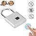 Fingerprint Padlock,Smart Keyless Biometric Thumbprint Padlock,Ultra Light Fingerprint Lock with USB Charging,Portable Security Thumbprint Lock for Locker,Office,Backpack,Luggage Suitcase