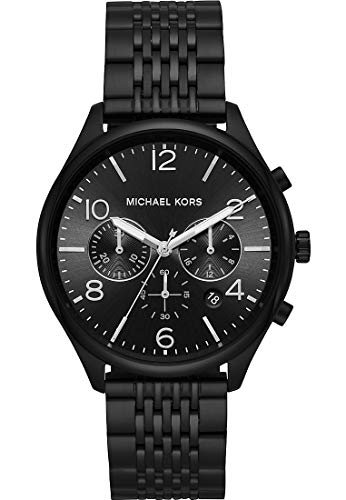 Michael-Kors-Herren-Chronograph-Quarz-Uhr-mit-Edelstahl-Armband-MK8640