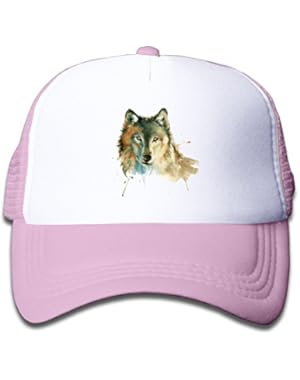 Timber Wolf Fashion Toldder Kid's Cute Adjustable Mesh Cap Hats Travel School Cap