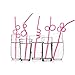 Fiesta First 40 Premium Long Crazy Silly Straws for Kids/Adults Pink, Twisty Twirly Fun Colorful Party Spiral Drinking Straws, Recyclable Plastic BPA Free Reusable, Loop Curly Swirly Party Favor
