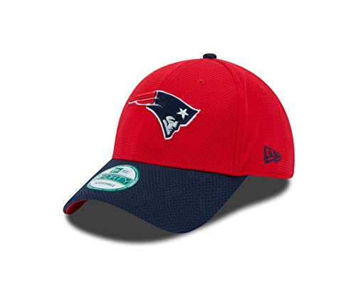 NFL New England Patriots Fundamental Tech 2 9forty Adjustable Cap, Red, One Size