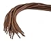 OrthoStep Cotton Flat Dress Thin 30 inch Light Brown Shoe laces 2 Pair Pack