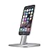 Spinido TI-SET Adjustable Charging Dock holder for iPhone 7/7Plus/SE/5/5s/6/6S Plus/iPad,Request Original Lightning Cable, Cables not included (Upscale Silver)