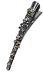 Crystal Alligator Clip YY86110-1amber