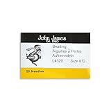 John James English Beading Needles, Sizes 10-15 (12)