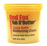 Red Fox Tub O'Butter Cocoa Butter 10.5 oz. (3-Pack) with Free Nail File
