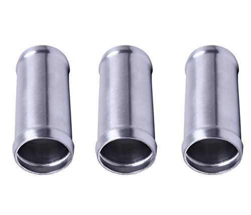 Hiwowsport Alloy Aluminum Hose Adapter 76mm Length Joiner Pipe Connector Silicone (32mm (1.3 inch)) - Thumbnail 2