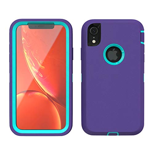 iPhone XR Case, ToughBox [Armor Series] [Shockproof] [Purple | Aqua] for Apple iPhone XR Case [Comes - //medicalbooks.filipinodoctors.org