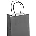 GSSUSA Paper Gift Bags 5.25x3.75x8 50 Pcs, Black Paper Bags with Handles Bulk, Craft Bags for Small Business, Sturdy Kraft Paper Bags, Retail Shopping Bags, Party Favor Bags, Birthday Gift Bags