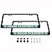 CHNNFC NFL Miami Dolphins 2 Pack Luxury Stainless Steel License Plate Frame and Colored Auto Emblem (Miami Dolphins)