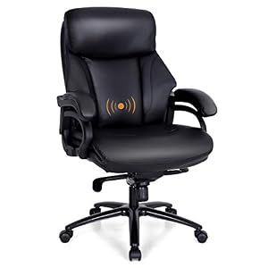 PHI VILLA Office Chair with High Back,Ergonomic Desk Chair with Massage Lumbar Support,Executive Office Chair with…
