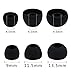 ALXCD Eartips for Earphone, SML 3 Sizes 6 Pair Soft Silicone Replacement Ear Tips Gel Cushion, Fit for Ink'd Smokin Jib Earphone [Black/White](6 Pair)