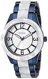 GUESS Women's U0074L3 Iconic Blue & White Mid-Size Sport Watch