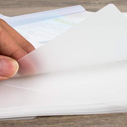 image for Louise Maelys 10 Pcs A4 Plastic File Folder Sliding Bar Report Covers,